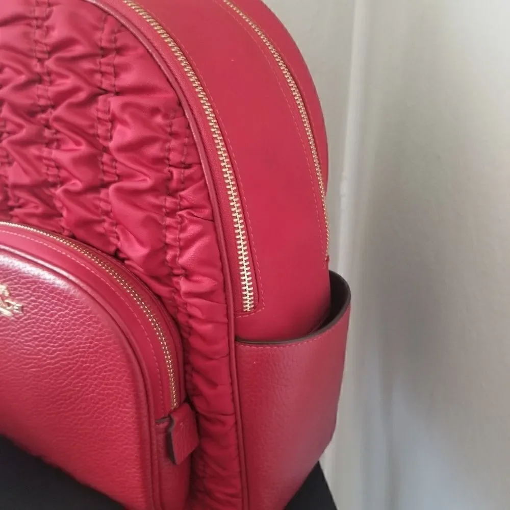 Coach Court Backpack and Cosmetic Bag Set